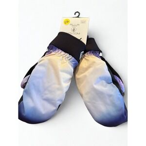 Volcom Gradient Mittens - Blue, Purple and Cream